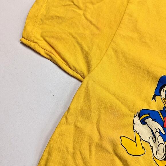 Vintage Disney World T-Shirt Kids Size XL Yellow Mickey Minnie Goofy Donald - Picture 7 of 12